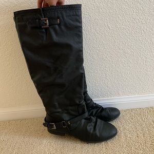 Bamboo Black Boots Size 10